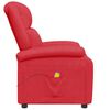 vidaXL Massage Chair Red Faux Leather, Metal, Plywood, Foam