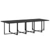 vidaXL Garden Dining Set Black