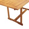 vidaXL Garden Dining Set Taupe and Wood Solid Acacia wood and Textilene