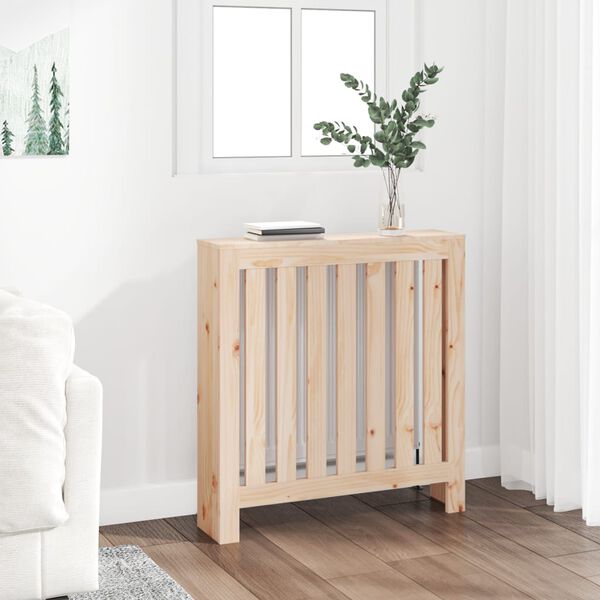 vidaXL Radiator Cover 31.3"x7.5"x33.1" Solid Wood Pine