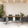 vidaXL Garden Table Set of 4 Black