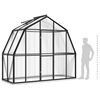 vidaXL Greenhouse Anthracite Polycarbonate, Aluminum, Steel 35.6 sq ft