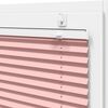 vidaXL Pleated Blind Pink 100% Polyester 37.4x59.1 Simple