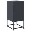 vidaXL Bedside Cabinet Anthracite Steel 14.2 x 15.4 x 30.7 in