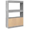 vidaXL Highboard Grey Sonoma Engineered Wood Tall Highboard