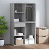 vidaXL Dressing Cabinet Grey sonoma Engineered wood 31.5x15.7x25.6 in