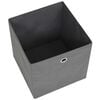 vidaXL Storage Box Set of 10 Gray Non-woven Fabric Collapsible