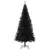 vidaXL Artificial Christmas Tree Black PVC, steel Large Durable