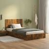 vidaXL Bed Headboard Smoked Oak Engineered Wood 47.2 in x 0.6 in x 31.5 in