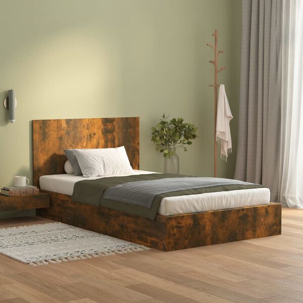 vidaXL Bed Headboard Smoked Oak Engineered Wood 47.2 in x 0.6 in x 31.5 in