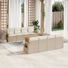 vidaXL Garden Sofa Set Beige