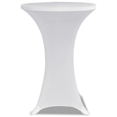 vidaXL Stretch Standing Table Covers 4 pcs 31" White