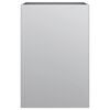 vidaXL Planter Silver Galvanized steel Medium Durable Planter