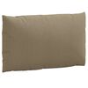 vidaXL Pallet Cushion Melange taupe 100% polyester Cushion Square