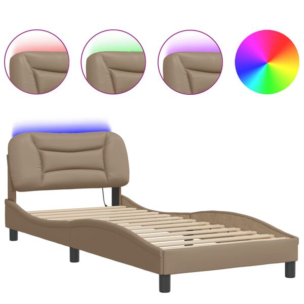 vidaXL Bed Frame Cappuccino