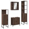 vidaXL Bathroom Cabinet Set Brown oak