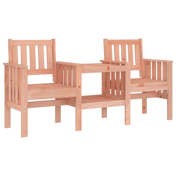 vidaXL Garden Bench Natural Wood Solid Douglas Wood Standard