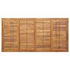 vidaXL Garden Table Brown Solid Acacia wood, Powder-coated metal