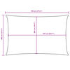 vidaXL Sunshade Sail Oxford Fabric Rectangular 13.1x23.0' Beige