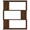 vidaXL Book Cabinet Brown oak Engineered wood Medium Book Cabinet