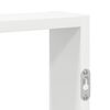 vidaXL Wall Shelf White Engineered wood 16.9 x 3.5 x 23.6 in Wall Shelf