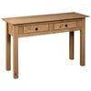 vidaXL Console Table Natural wood color Solid pine wood Compact