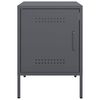 vidaXL Bedside Cabinet Set of 2 Anthracite Steel Medium