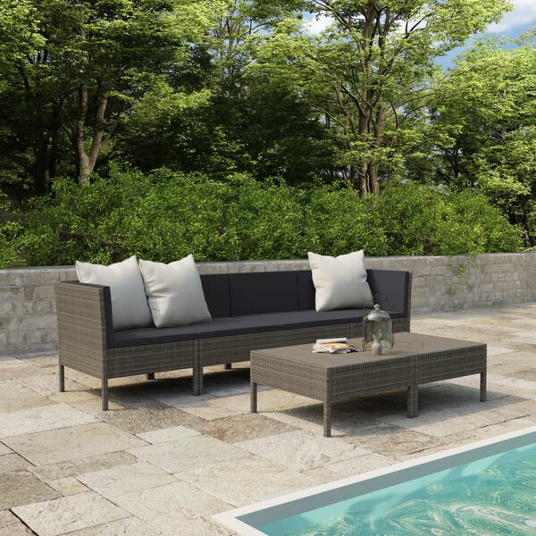 vidaXL Garden Furniture Set Grey, Anthracite