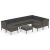 vidaXL Garden Lounge Set Gray