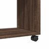 vidaXL Side Table Brown Oak Engineered Wood Medium Side Table