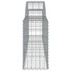 vidaXL Gabion Basket Set of 14 Silver Galvanized iron Large