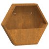 vidaXL Wall Planter Set of 2 Rusty Corten Steel Medium