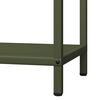 vidaXL Firewood Rack Olive Green 15.7x9.8x35.4" Cold-rolled steel