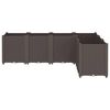 vidaXL Garden Planter Brown Polypropylene Large Modular Garden Planter