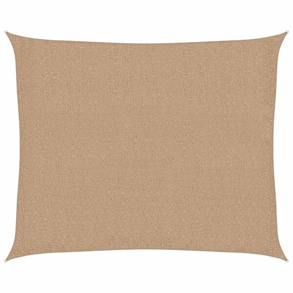 vidaXL Sunshade Sail 1.75 oz/ft² Taupe 8.2x9.8' HDPE