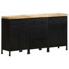 vidaXL Sideboard Rough Mango Wood with Black Frame