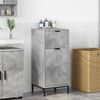 vidaXL Bathroom Cabinet Concrete Grey 15.55 x 14.17 x 34.65 in