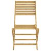 vidaXL Garden Chair Set of 2 Light wood Solid Acacia wood Standard