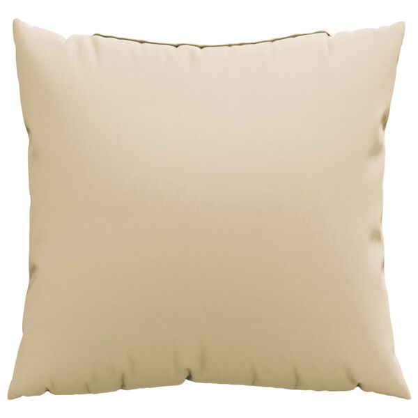 vidaXL Sofa Cushion Set of 4 Beige 100% polyester 19.7 x 19.7 in