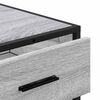 vidaXL Drawer Cabinet Grey Sonoma Engineered Wood, Metal Medium