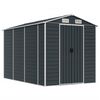 vidaXL Garden Shed Anthracite Galvanized Steel Large Garden Shed
