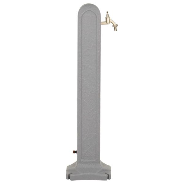 vidaXL Garden Tanker Light Grey HDPE (high-quality plastic) Compact