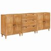 vidaXL Sideboard 3 pcs Brown 23.6" x 13" x 29.5" solid mango wood