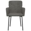 vidaXL Dining Chair Set of 2 Dark grey