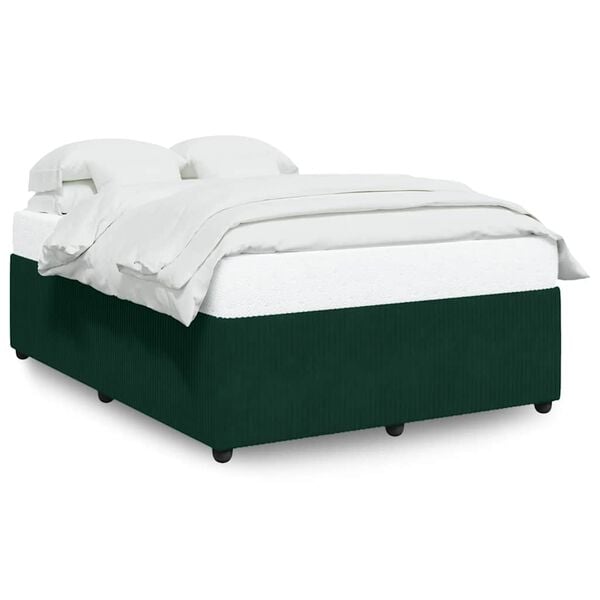 vidaXL Bed Frame Dark Green