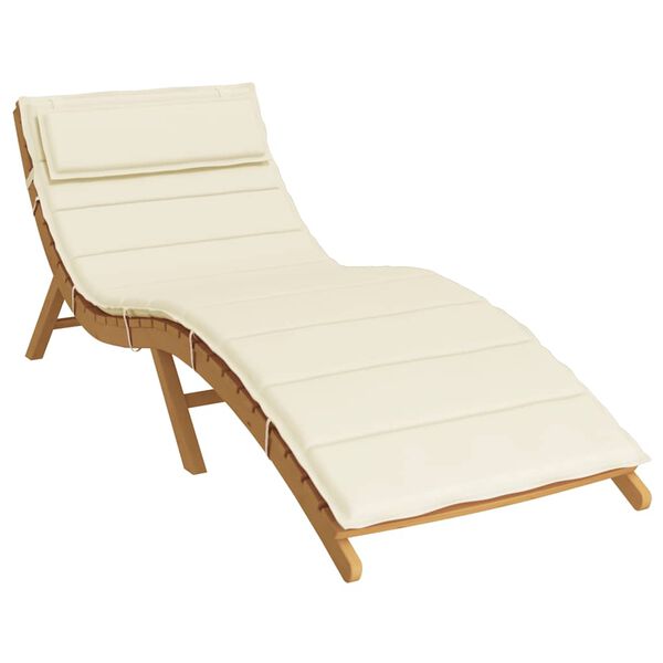 vidaXL Sun Lounger Cushion Cream