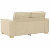 vidaXL Sofa 3 pcs Cream Linen-blend Fabric