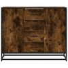 vidaXL Sideboard Smoked Oak Engineered wood, Metal