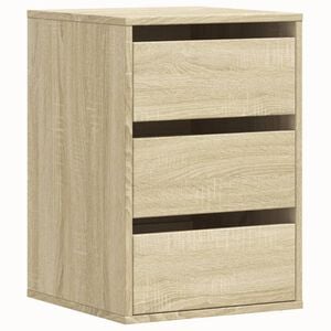 vidaXL Chest Of Drawers Sonoma Oak Engineered Wood Compact