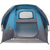 vidaXL Camping Tent Cabin 4-Person Blue Waterproof